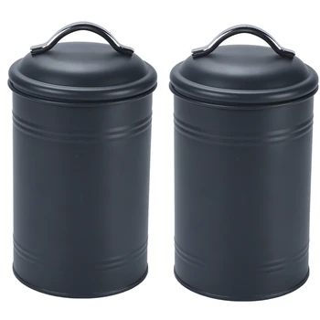 

2Pcs Seal Storage Jar Desktop Storage Bottle Home Organizer Coffee Sugar Tea Container Multifunction Storage Tank Kitchen Food C