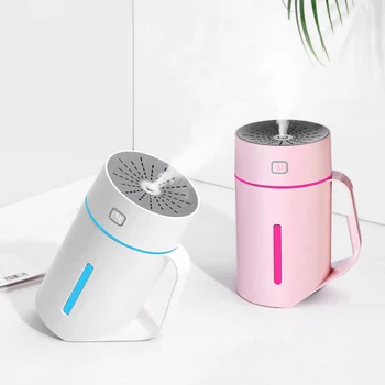 

Mini Air Aroma Diffuser USB Humidifier Portable Essential Oil Diffuser 420ML Air Humidifier Mist Maker With Night Lights For Car