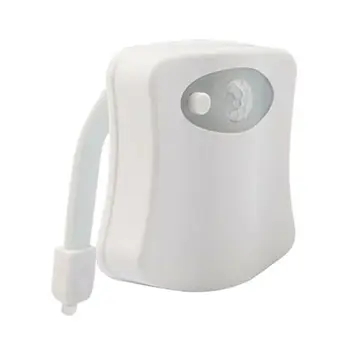 

LED Toilet Bathroom Night Light PIR Motion Activated Seat Sensor 8Color Changing