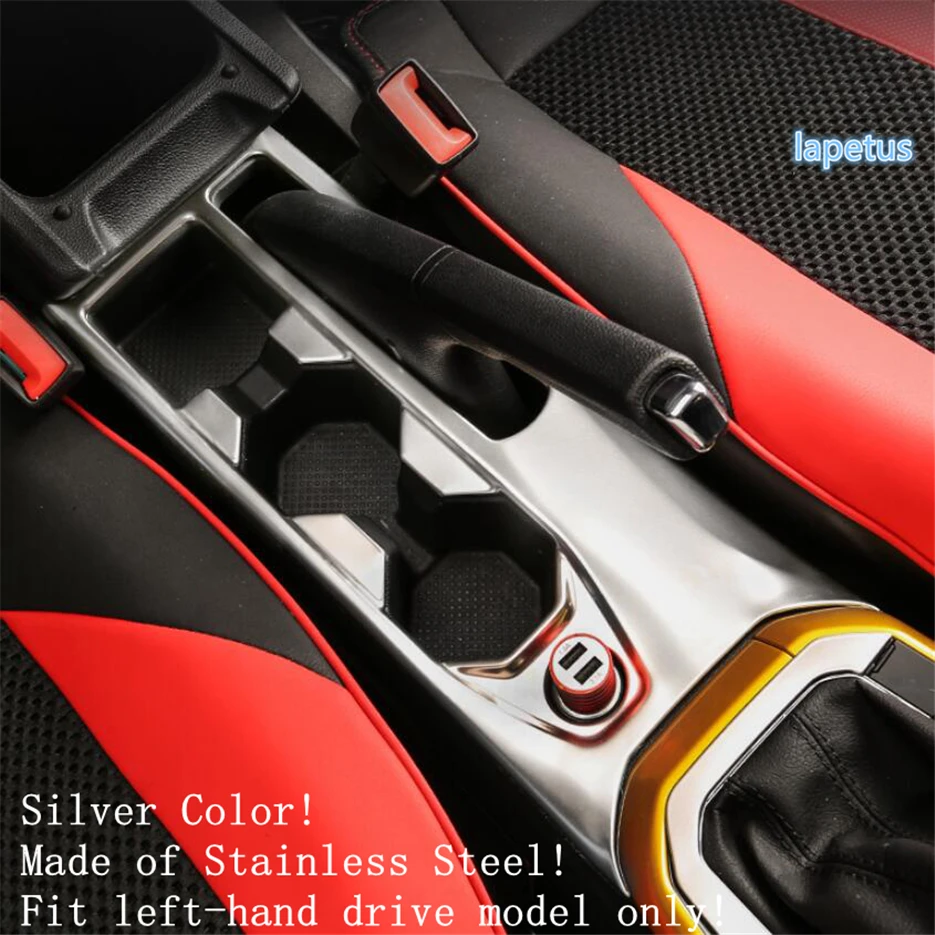 Lapetus Front Row Water Cup Holder / Stalls Gear Shift Box Decoration Panel Cover Trim Fit For VW Volkswagen Polo 2019 2020 2021 |