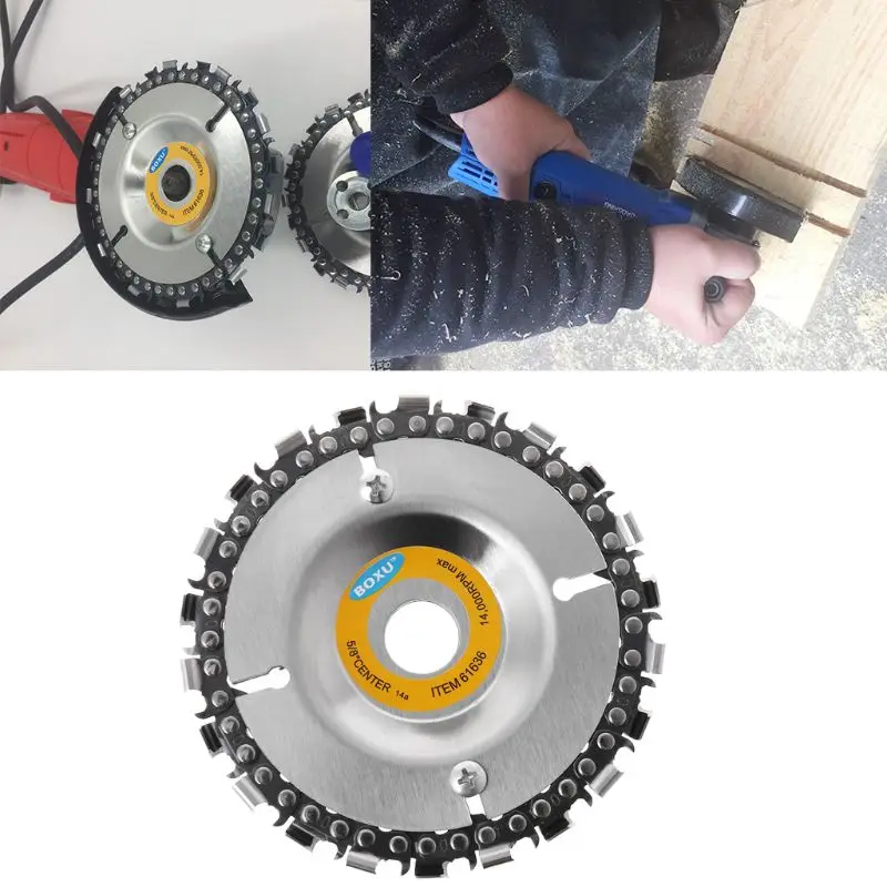 

Wood Carving Disc Woodworking Chain Plate Angle Grinding Chain Wheel For Angle Grinder