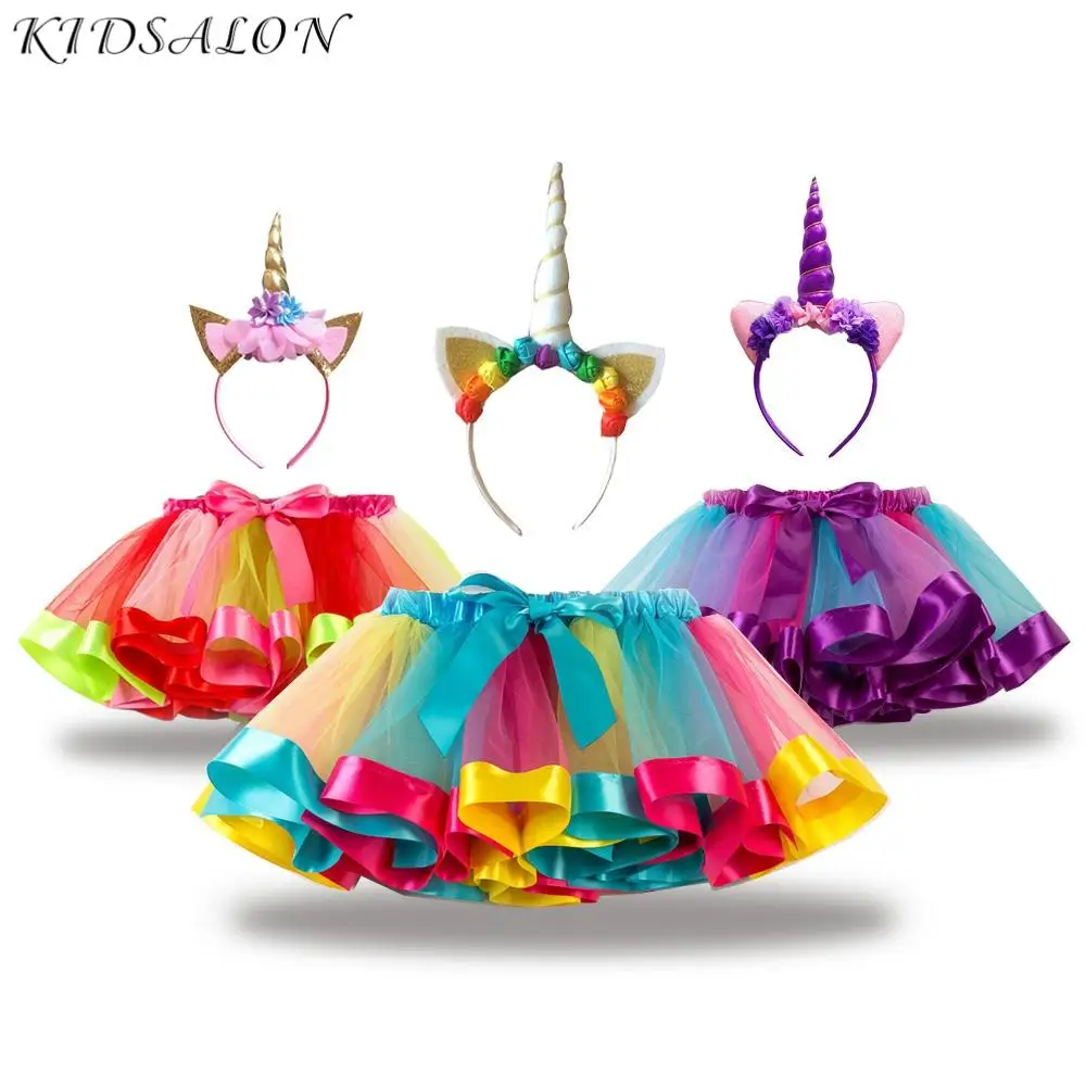 Юбка пачка для принцессы одежда маленьких девочек детское бальное платье