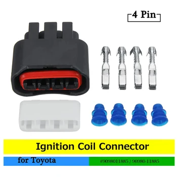 

4 Pin Ignition Coil Harness Connector Plug Set for Toyota Lexus Camry Corolla RAV4 9098011885 Vehicle Inner Accessories