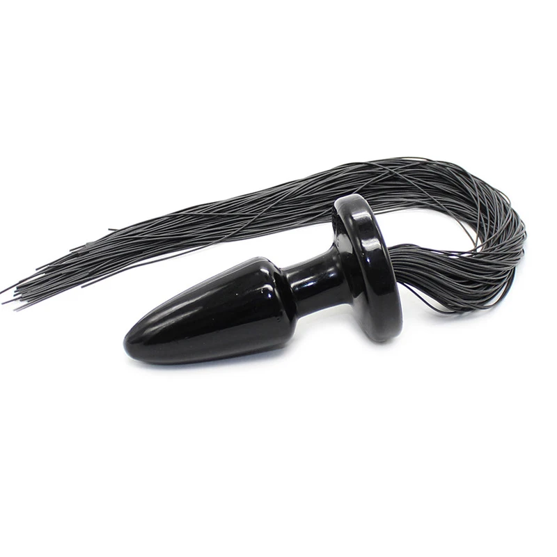 anal plug shower Sex Bondage Silikon Anal Plug mit Peitsche Sex Erwachsene Spiele Spanking  Paddle Erwachsene Spielzeug für Frau Anal Schwanz Butt Plug sex Produkte