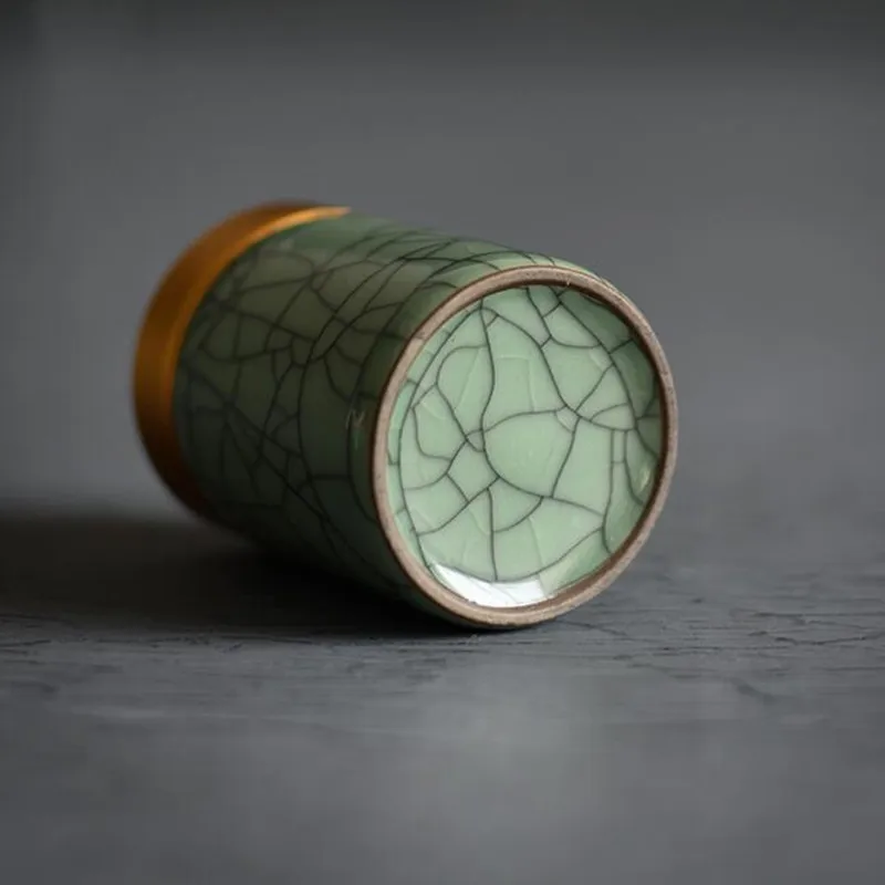 Чайная коробка, Мини, Celadon, ящики для хранения, герметичные, кофейные банки для порошка, контейнер для чайных листьев, портативный органайзер для путешествий