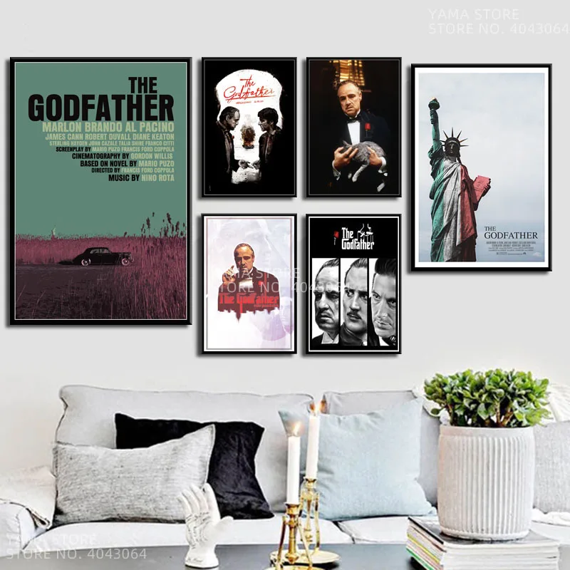 J100 серия фильмов Крестный отец Марлон брендо Аль пацино классический подарок