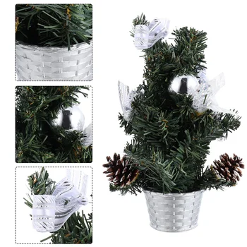 

1pc Christmas Mini Christmas Tree Adornment Desktop Ornament Scene Layout Decor