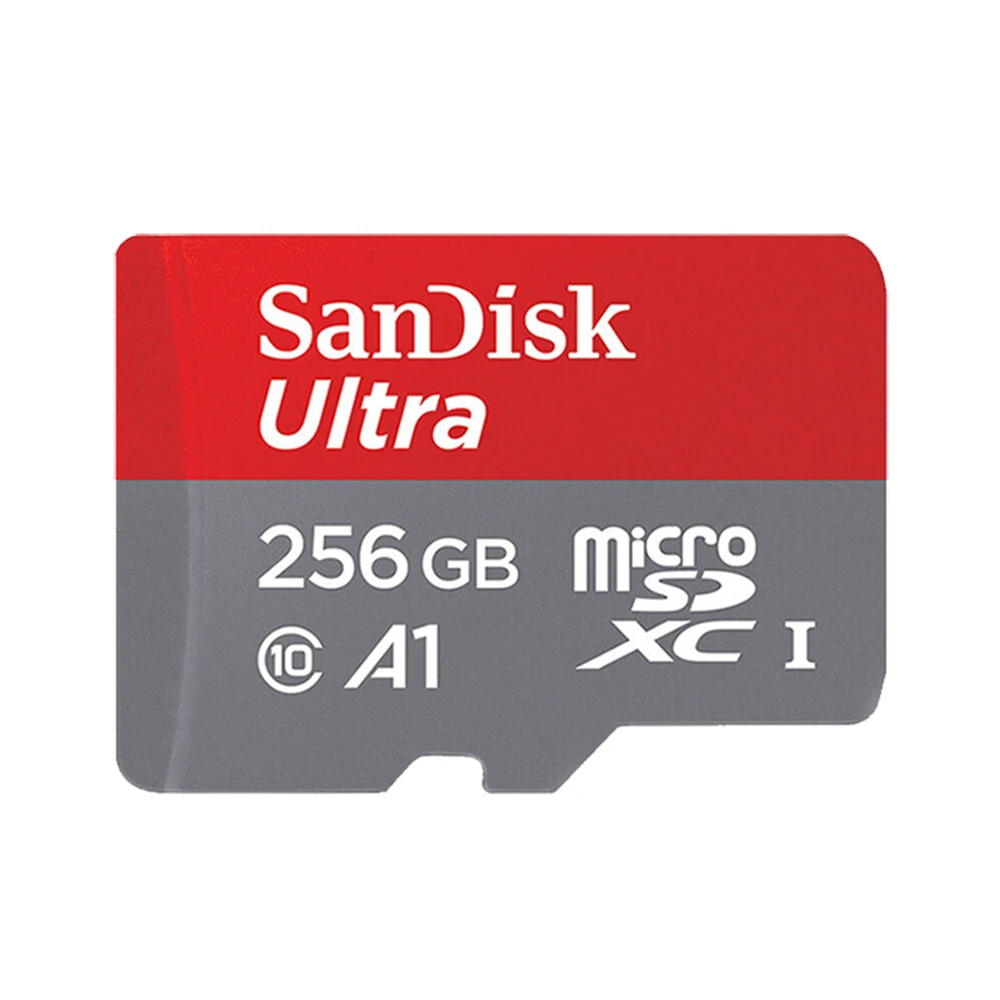 SQUNC-256G Карта памяти SanDisk Ultra, 400 ГБ, 256 ГБ, 200 ГБ, 128 ГБ, 64 ГБ, 98 МБ/с./с, 32 ГБ, 16 ГБ, карта Micro sd, класс 10, UHS-3, A1, флеш-карта SD/TF, Microsd - Емкость: SQUNC-256G