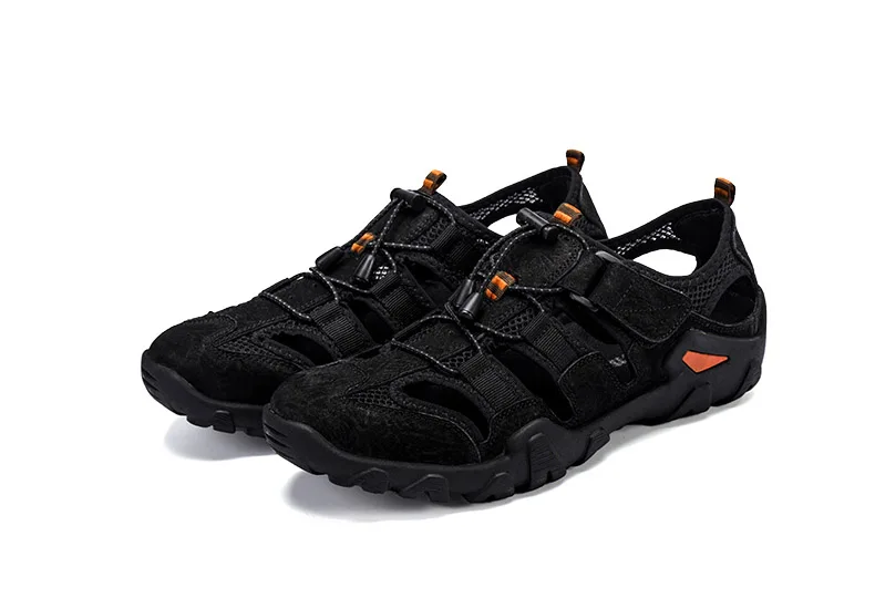 New Roman genuine leather men sandals summer cow leather for beach male shoes mens gladiator sandal Plus size 38-46 (26)