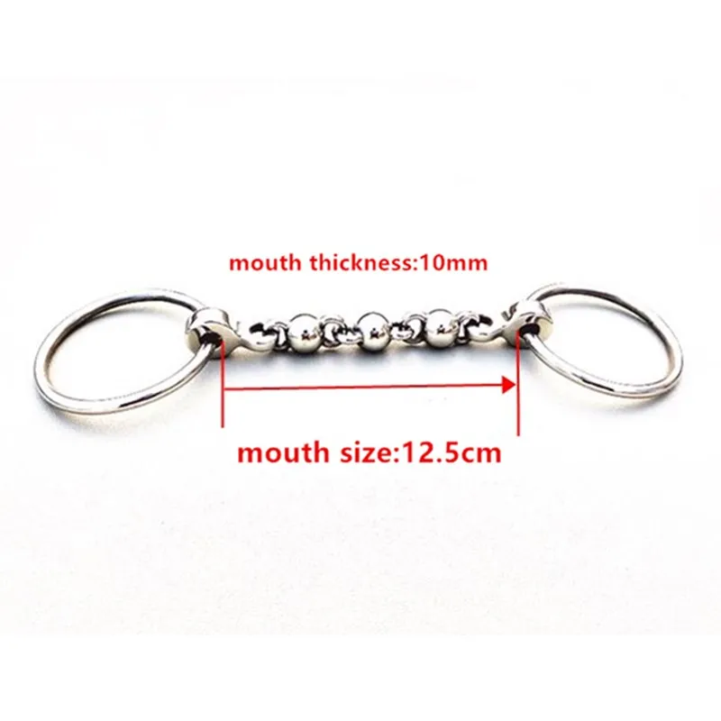 Stainless Steel Waterford Horse Bit Loose Ring Snaffle Bits Horse Equipment  5 inches