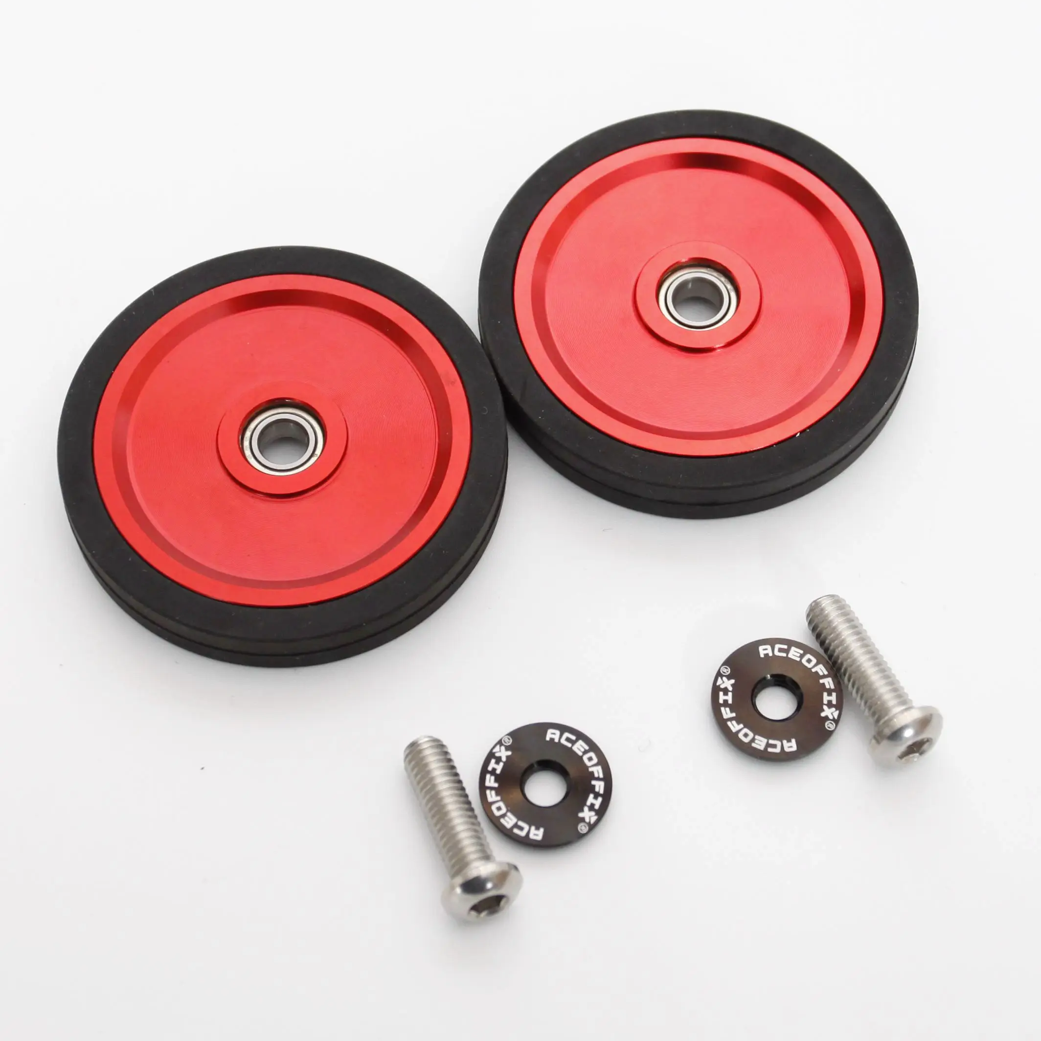 Bicycle Auxiliary Wheels Aceoffix 56mm Easy Wheel Brompton Bike Easywheel Accessories 1 pair