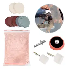 Автомобильный красный Полировочный порошок, 32 шт., набор для полировки автомобильных часов, стекла, 230 г, диоксид церии, грубая Полировочная пудра, принадлежности для ухода за автомобилем