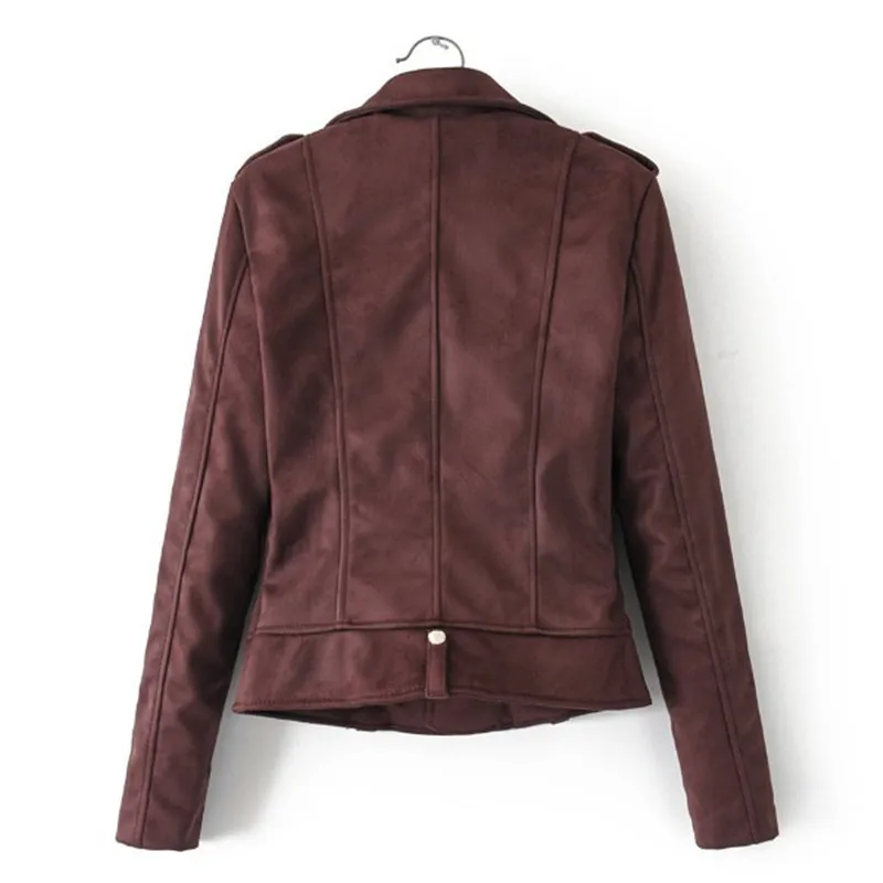 New Best-selling Autumn Suede Leather Jacket Women Clothing Slim Short Jacket Female Temperamen Elegant Fashion Coat Women Coat