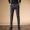 2022 Autumn Upscale Men Casual Pants Thick Cotton and Linen Male Pant Straight Trousers Business Plus Size 38 ► Photo 3/6