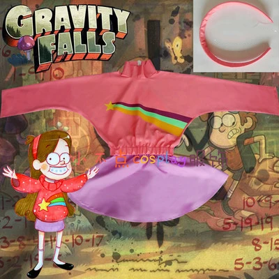 2019 yercekimi falls mabel pines cosplay kostum yetiskin kadin cadilar bayrami noel partisi elbise sac aksesuarlari 3 stilleri ve peruk