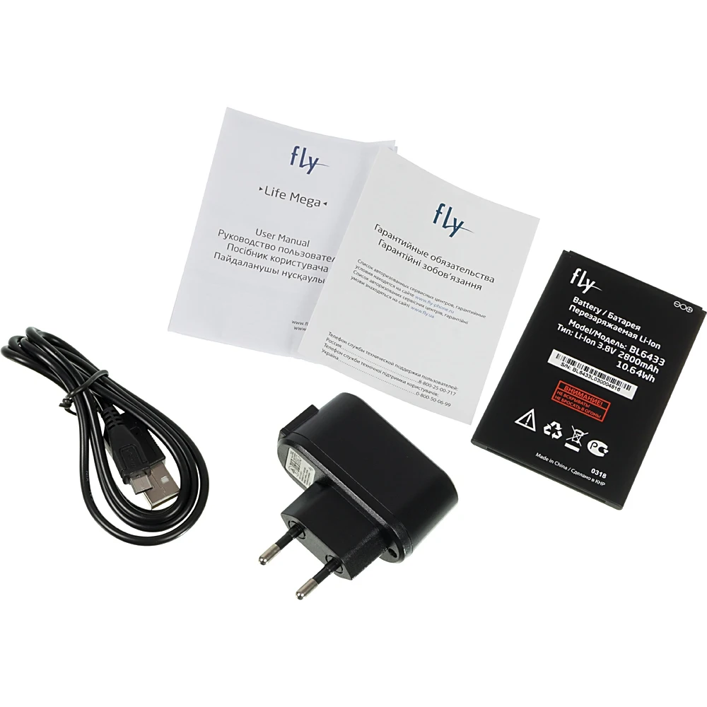Смартфон Fly Life Mega 8Gb 1Gb золотистый 3G 4G 2Sim 5.7" IPS 720x1440 And7.0 8Mpix 802.11bgn GPS