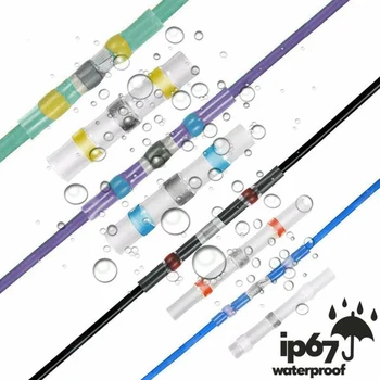 

250x Solder Sleeve Heat Shrink Wire Butt Splice Connector Waterproof Terminal UK