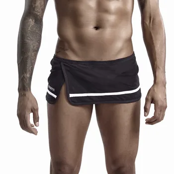 

Sexy Underwear Mens Boxer Double Underwear Gay Man Inside Arrow Pants Sexy Lingerie Home Wear Trunk Breathable Shorts Panties