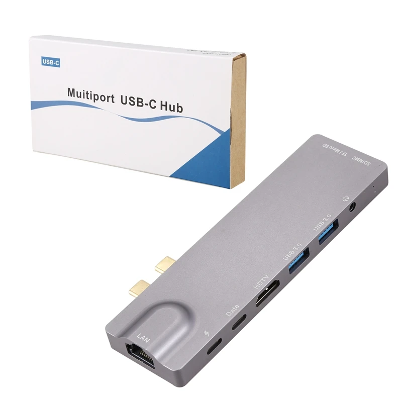 9 в 1 пара Тип-C удлинитель док-станция для MacBook Pro к HDMI