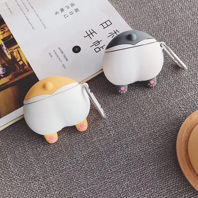 Милый 3D чехол Corgi для Airpods 1 2 3 Pro силиконовый наушников Air Pod Apple s|Аксессуары