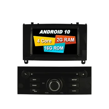 

ANDROID 10.0 Car Radio FOR PEUGEOT 407 Bluetooth DVD Player GPS Stereo Head Unit With DSP Split Screen Multimedia Navigation