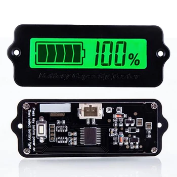 

Lead-acid Lithium Blue LCD Voltmeter Meter Battery Capacity Tester Indicator Monitor Analyzer 12V 24v 36v 48v