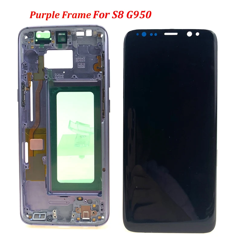 ЖК-дисплей для samsung Galaxy S8 G950 G950F экран для samsung S8 Plus G955 G955F сжигание тени дисплей сенсорный экран