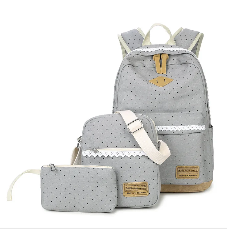 Lammei 3 шт./компл. Школьный рюкзак сумки для книг для студентов женские повседневные рюкзаки модные студенческие рюкзаки для ноутбука