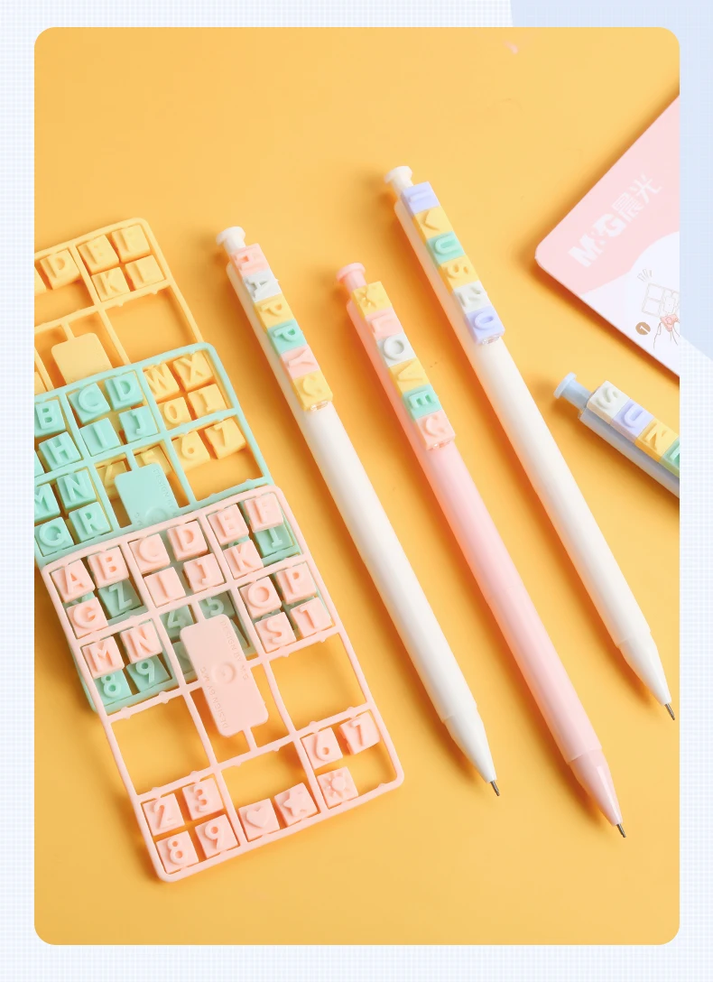 Andstal M スペルアルファベットmindメカニカルペンシル0 5mmクリエイティブdiy自動鉛筆学校学生文房具用品 シャープペンシル Aliexpress