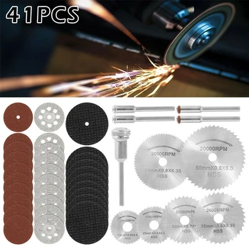 

41pcs Mini Diamond Cutting Discs Grinding Wheel Circular Blades Set Drill Bit For Rotary Abrasive Tool