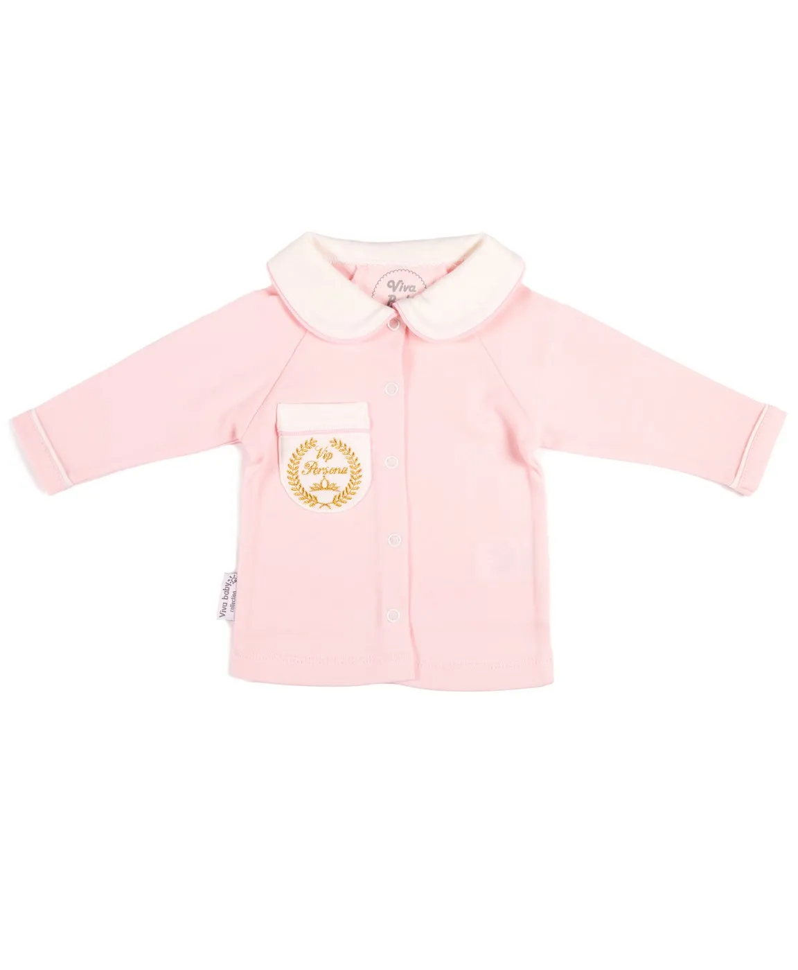 Кофточка Девочки Viva Baby D1502-1 розовый | Мать и ребенок