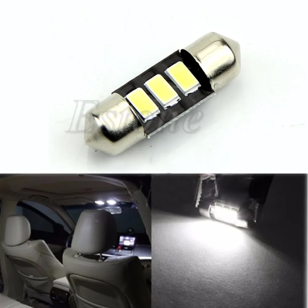 1 шт. новая сигнальная лампа 31 мм 5730 SMD СВЕТОДИОДНЫЙ C5W DE3021 DE3175 CANBUS без ошибок