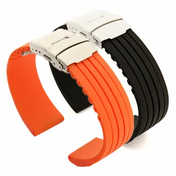 

Silicone Rubber Watch Band for Oris Men Women Stainless Steel Safety Buckle Strap Wrist Belt 18mm 20mm 22mm 24mm