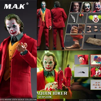

For Collection MS008/PE004 1/6 The Comedian Joaquin Joker Red Suit Ver. Makeup Head Sculpt Mask Set Full Set Action Figure Model