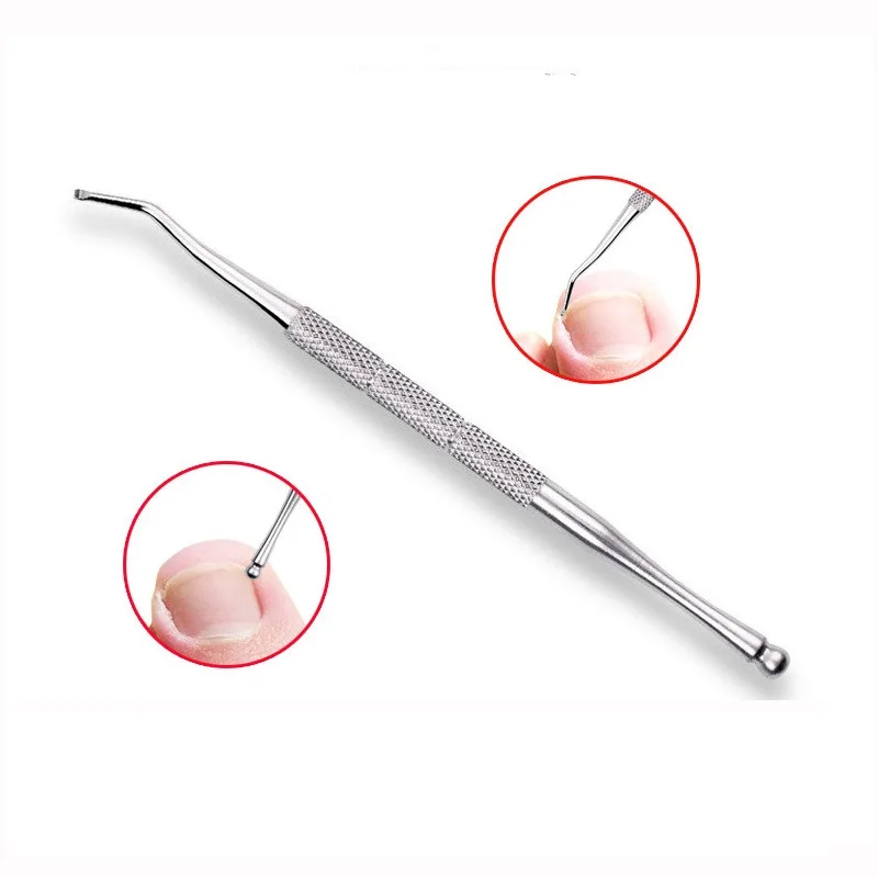 

1pcs Stainless Steel Nail Cuticle Pusher Spoon Remover Trimmer Dead Skin Manicure Pedicure Cleaner Nail Tool LJ44