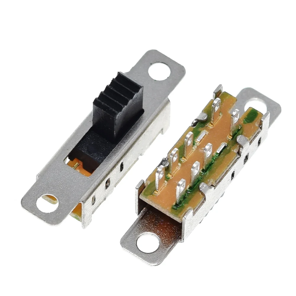 1 Pc SS23E04 Double Toggle Switch 8 Pins 3 files 2P3T DP3T Handle high 5mm small slide switch