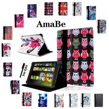 

Anti-Dust Print Leather Tablet Stand Cover Case for Xiaomi Mi Pad 1 2 3 4 Tablet + Stylus Protective Shell