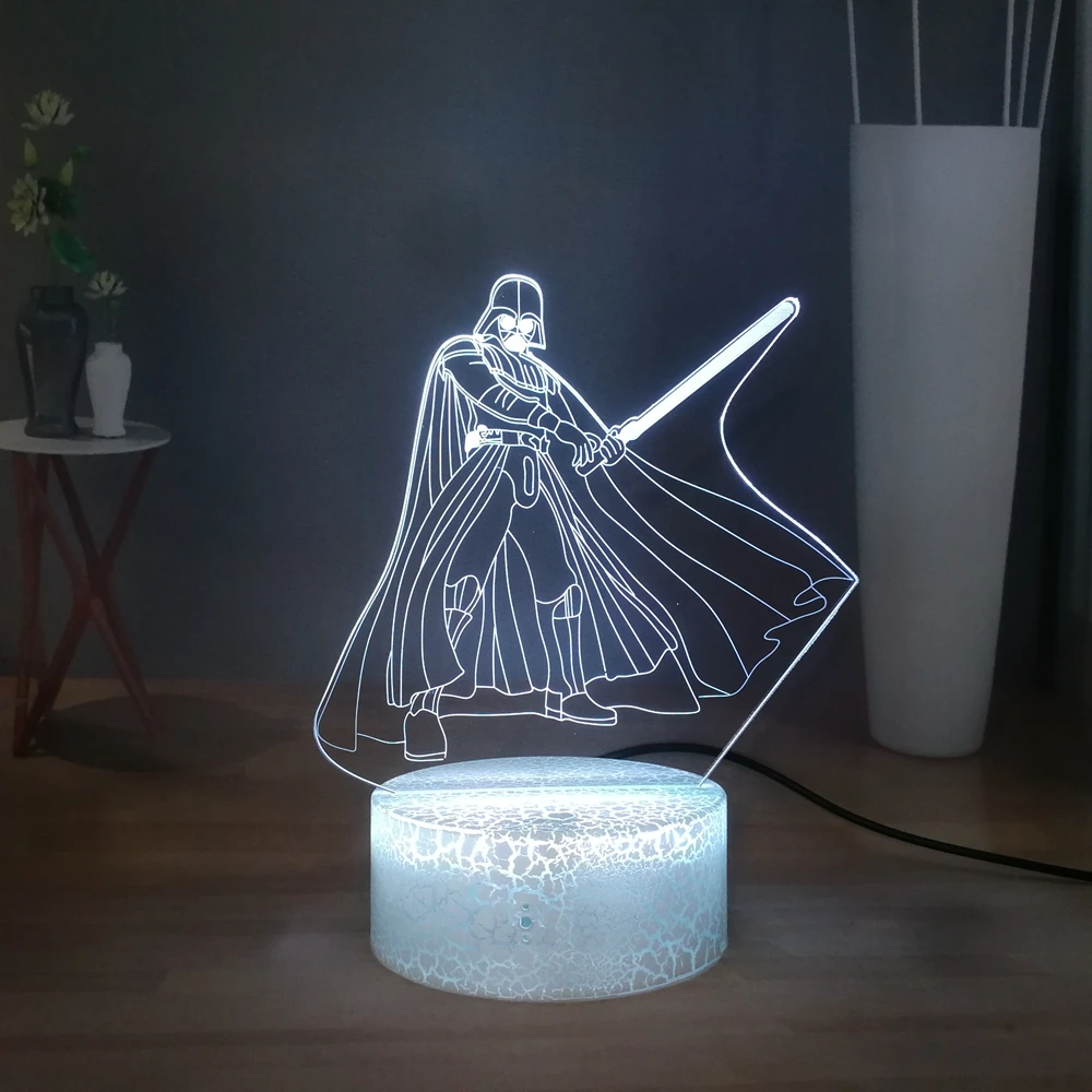 Звездные войны черный рыцарь настольная лампа Дарт Вейдер take светильник saber