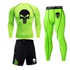 winter Top quality thermal underwear men underwear sets Sweatshirt sweat quick drying Skull compression underwear men clothing 6