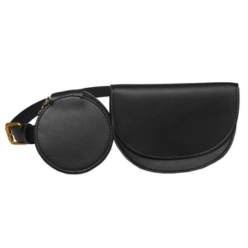 

Fanny Pack For Women Waterproof PU Waist Bags Removable 2 Sets Belt Bags Female Fashion Girls Bum Pockets Phone Coin Purse Hot