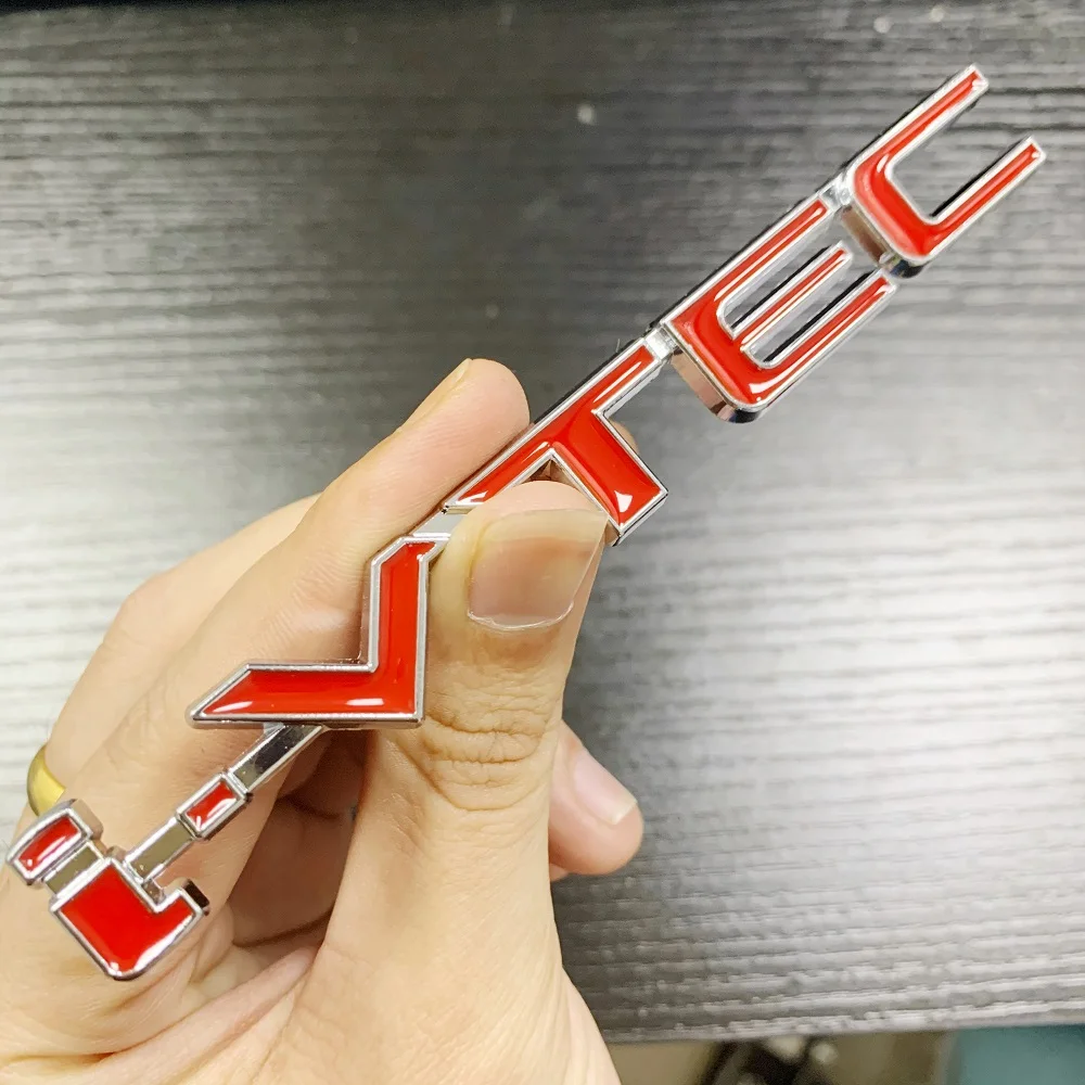 Автомобильная хромированная эмблема i-VTEC IVTEC значок наклейка красный черный