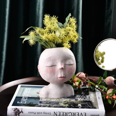 Flower Pot Type L Нордическая креативная Художественная кукла моделирование цветочный горшок домашняя гостиная для садовых и комнатных растений двора оформление балкона украшения простые - Цвет: Flower Pot Type L