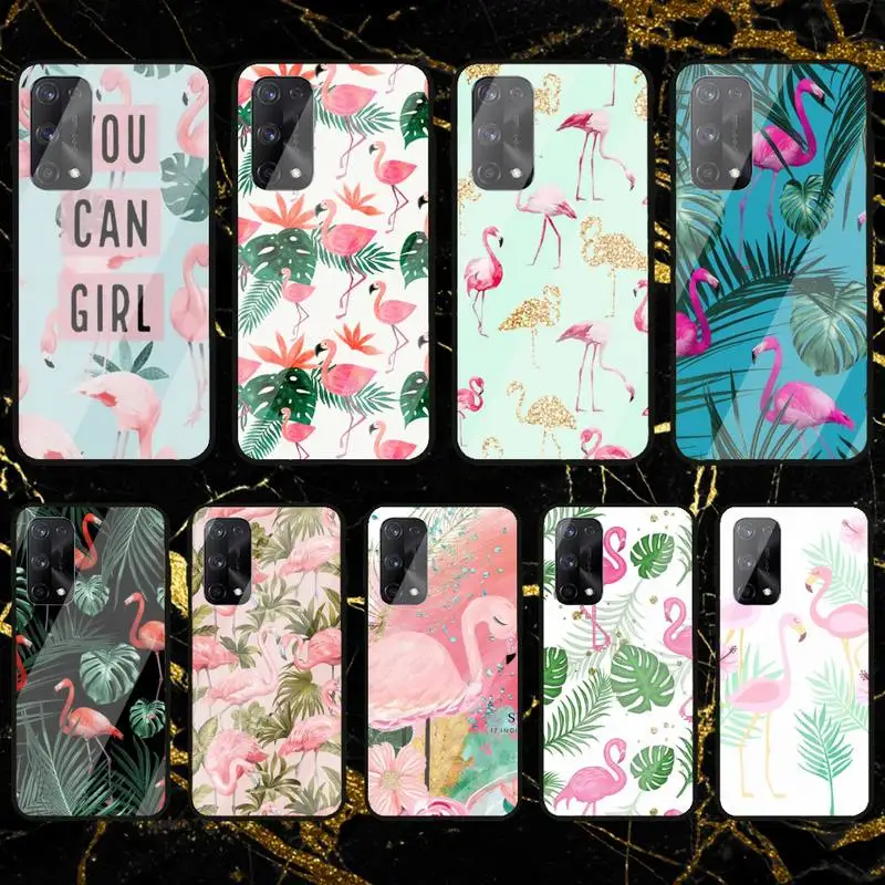 Винтажная стеклянная оболочка RUICHI в виде фламинго для Oppo R9 11 17 PRO F5 7 9 A5 37 57 59 83 |