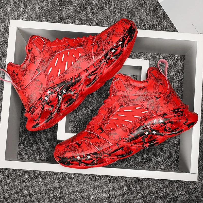

Men's high-top sports shoes cushion lightweight breathable running shoes jogging shoes Masculino basketball shoes casual shoes
