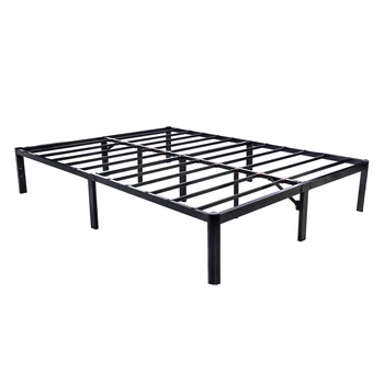 

14" Heavy-Duty Metal Bed Frame with Slats Durable Platform Bed Frame Mattress Foundation, Twin to King Sizes