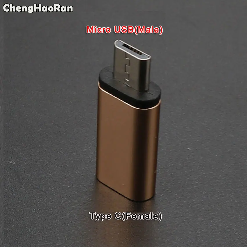 ChengHaoRan 8Pin IOS к Micro USB адаптер конвертер для iPhone 5 5S 6 6s плюс Android зарядное устройство разъем типа C к Micro USB/IOS - Цвет: Type C to Micro USB