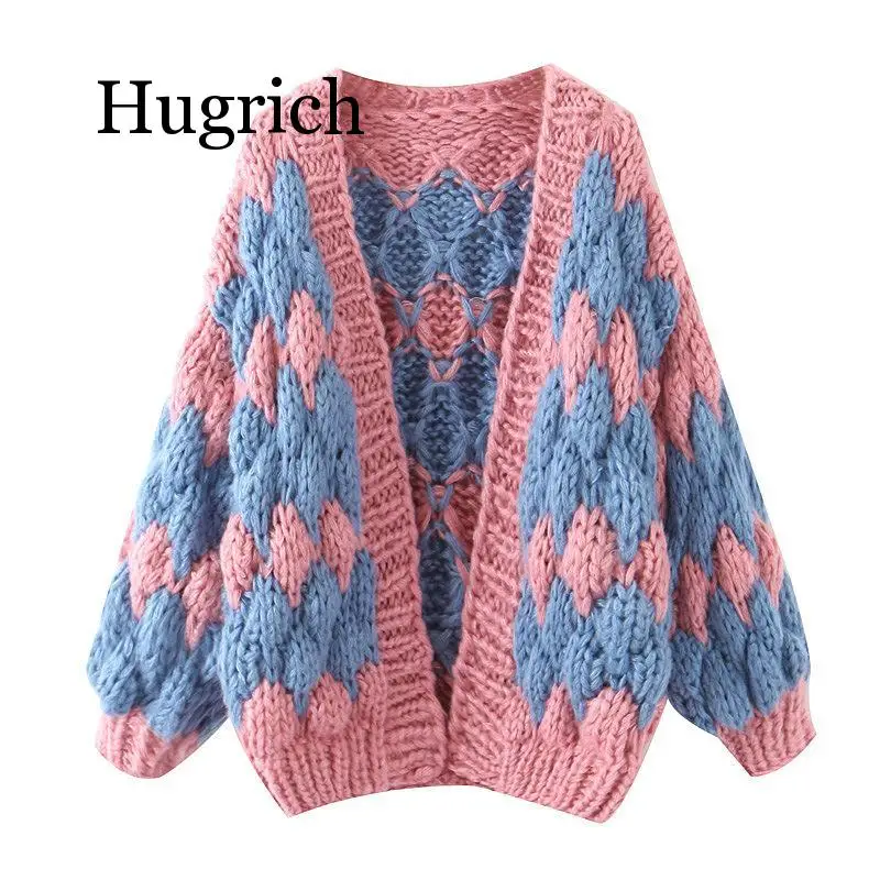 

2019 Women Mohair Cardigan Casual Loose Female Autum Winter Female Sweaters