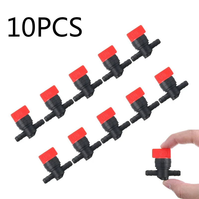 10pcs 1/4" In Line Straight Fuel Gas Cut Off Shut Off Valves for Small