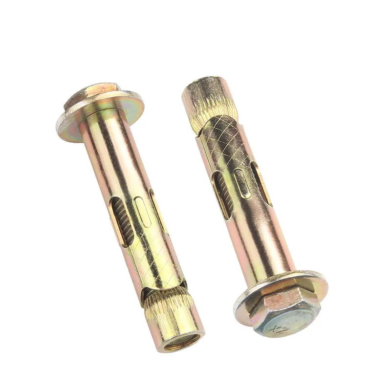 Heavy Duty Screw for Carbon Steel and Concrete Walls Expansion Shield Anchor with Hex Bolt Floor Installation Fastening 5pcs |