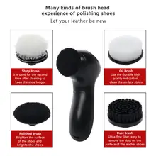 1 комплект ручной автоматический электрический щетка для обуви Блестящий полировщик кисти для обуви чистое лицо из кожи полировщик обуви